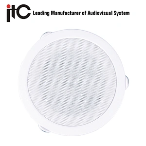 ITC IP-S508 Series 12W to 48W Internal Class D Amplifier PoE TCP IP Speaker Ceiling