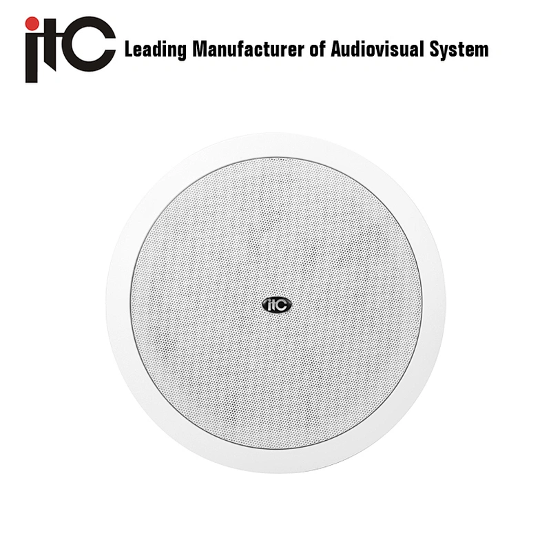 ITC T-208CW 40W 8 inch Flush Mount ABS PA System Hifi Ceiling Speaker