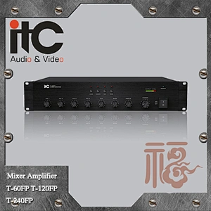 ITC FP Series US Most Popular 4 AUX Input and 4 Mic Input Power Mixer Amplifier