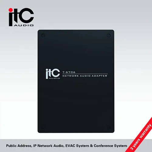 ITC T-6706 PA Systems Sale IP Audio Broadcasting with 15W Class-d Amplifier