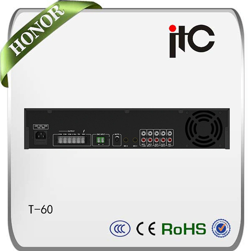 ITC T-60 Series Economical Having EMC Input PA Mixing Amplifier for Sale
