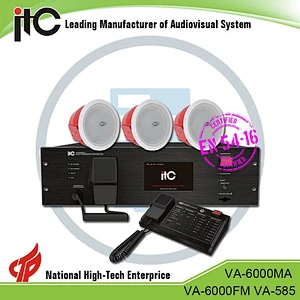 8 Zone Selection Fire Alarm Remote Paging Microphone