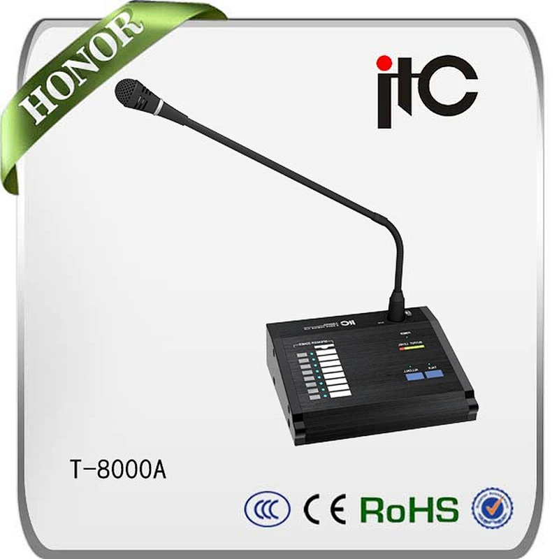 ITC T-8000 Series Pager System Remote Paging Microphone