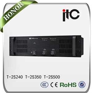 ITC T-2S240 Series 500W 2 Channel Mono Audio Power Amplifier
