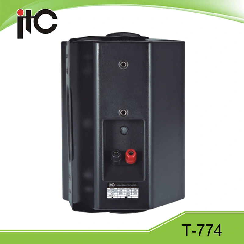 ITC T-774 Series Classical 10W/15W/25W 2.0 Stereo IP54 Waterproof PA Speaker Wall Mount