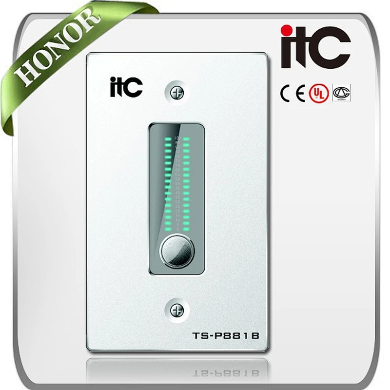 ITC TS-P881B POE Power Supply Programmable PA System Wall Volume Control
