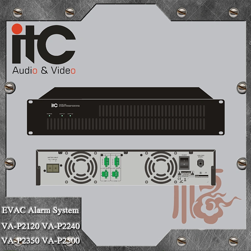 ITC VA-P2120 Series Voice Evacuation System Mono Class D Amplifier
