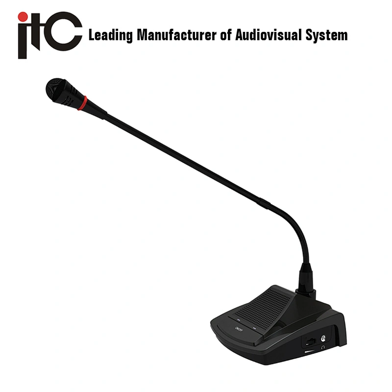 ITC TS-0602 Series Gooseneck Type Conference Room Microphone System with Ring Indicator