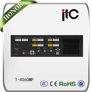 4 Channel MP3 Power Amplifier Matrix Mixer Public Address Amplifier