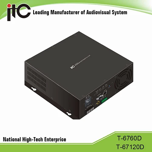 120W Class-D Digital IP Audio Amplifier Wall Mounted for PA System