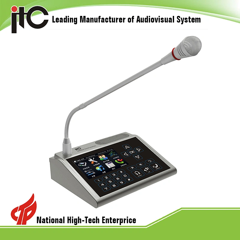 T-7802 Desktop TCP IP Paging Microphone PA