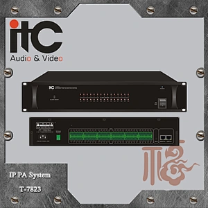 ITC T-7823 Public Safety System Expandable 30 Channel IP Based PA System Voice Alarm