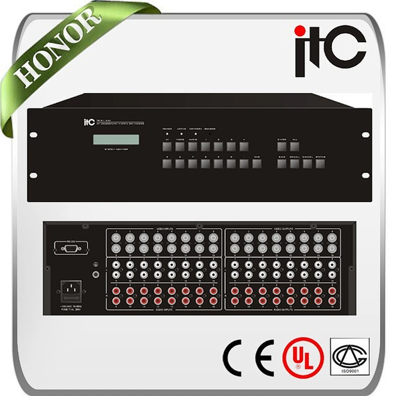 ITC AV 16 Series 16 in 4/8/16 out Composite Seamless Video Matrix Switcher