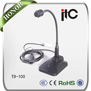 ITC TD-100 New Arrival Generally Using Desktop Gooseneck Dynamic Microphone