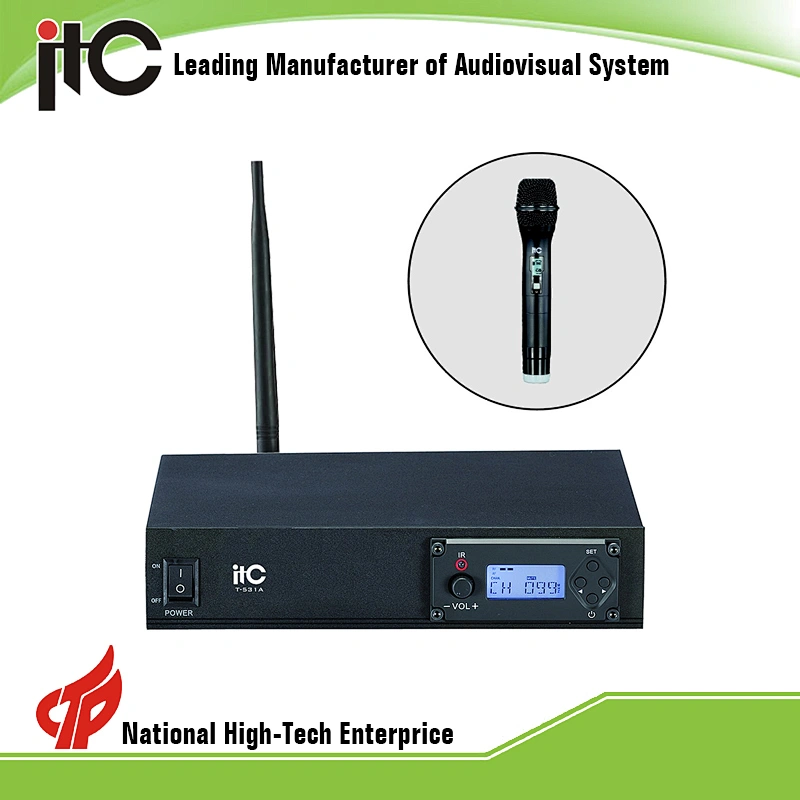 T-531A Handheld Type PLL UHF Wireless Microphone for Teacher