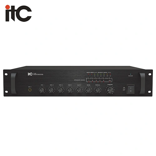 ITC TI-60 Series Cost Effective PA System 5 Zone Mixer Amplifier