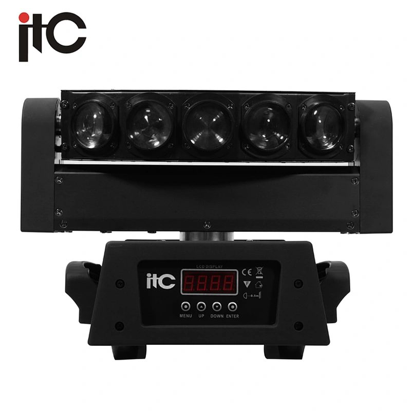 4 in 1 5*10W 5 Eyes LED Triangle Spider Moving Head Light