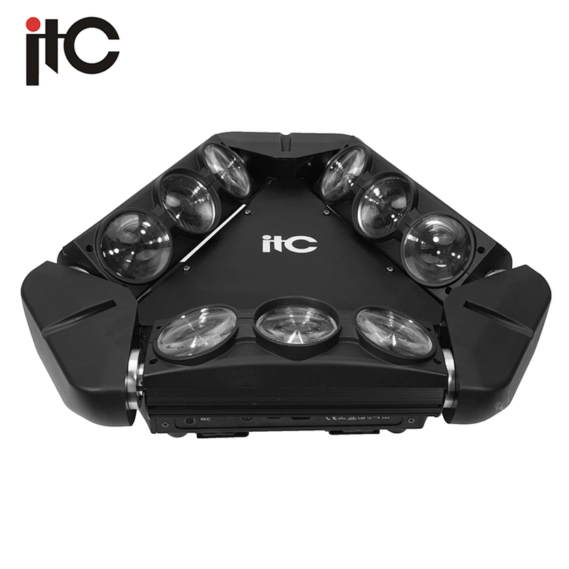 Professional 9 Eyes Triangle Rows Led Spider Beam Light