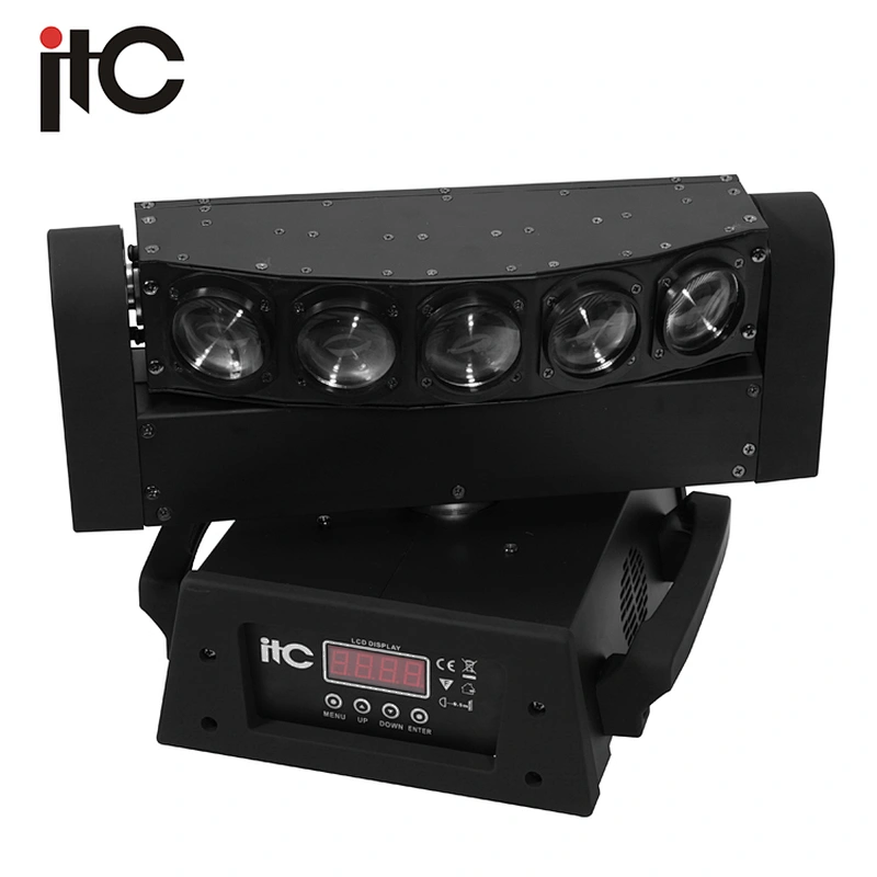4 in 1 5*10W 5 Eyes LED Triangle Spider Moving Head Light