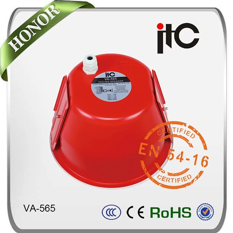 VA-565 New Products Metal 70V 100V 5 Inch Fireproof Speaker