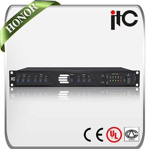 ITC T-2S02 Phono and Microphone Stereo Preamplifier with Alarm Input and REC