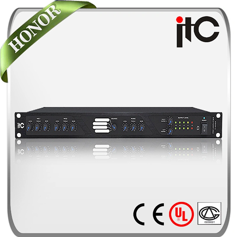 ITC T-2S02 Phono and Microphone Stereo Preamplifier with Alarm Input and REC