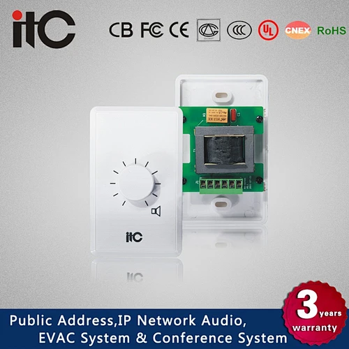 ITC T-681F Series 6W to 60W 100V 10 Steps Speaker Volume Control