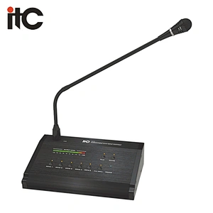 ITC T-418 Public Address 5 Zone Remote Pager and Paging Mic
