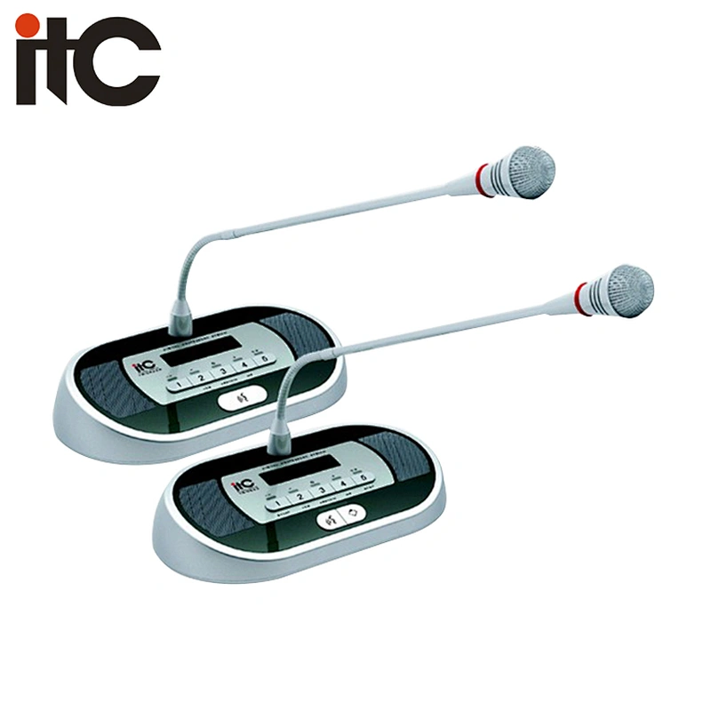 ITC TS-0622 Series Having LCD Display Discussion and Voting Conference Table Microphone
