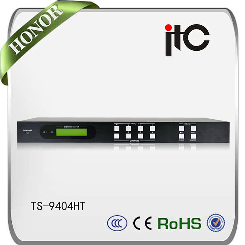 4K HDBase 4x4 Audio Video Matrix Switcher