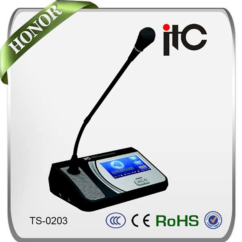 IC Card Attendance Voting Chairman Unit Hand By Hand Conference Microphone