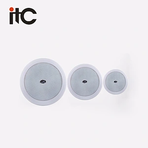ITC In-ceiling Loudspeaker Two Way 3 Watts 6 Inch Flat Coax Speaker, ABS Ceiling Speaker