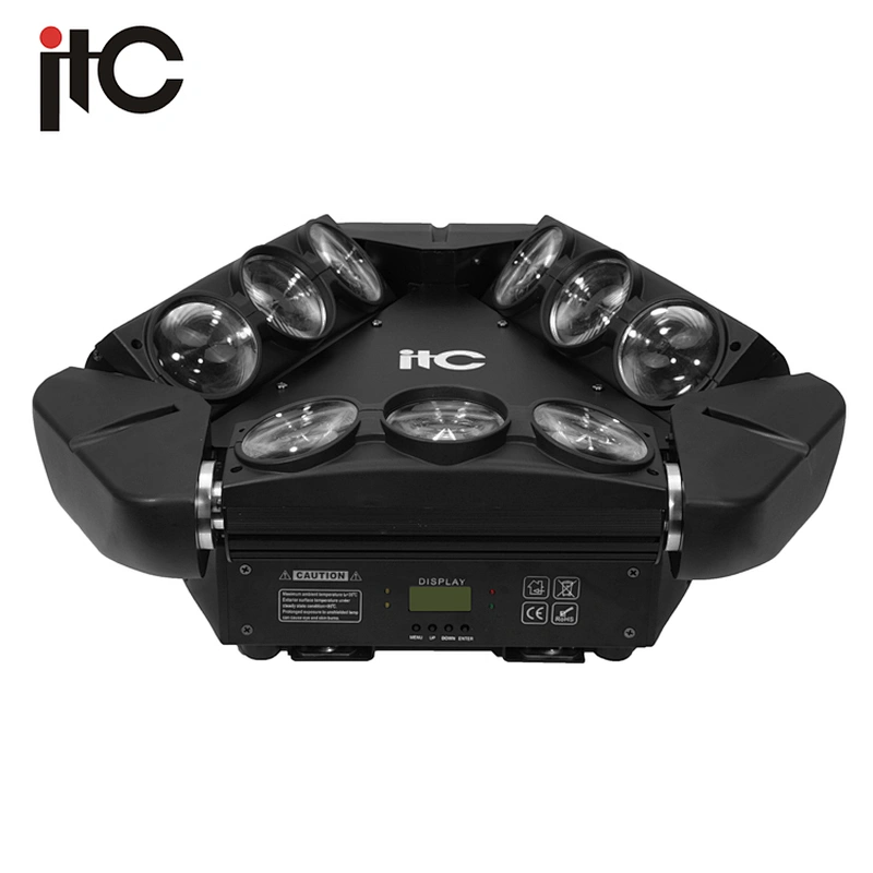 Professional 9 Eyes Triangle Rows Led Spider Beam Light