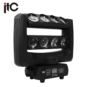 8pcs 10W Dual Moving Head Spider Light