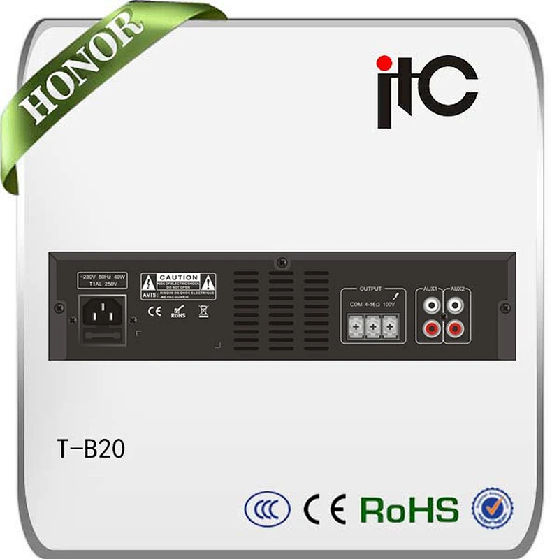 T-B20 High Tech 220V MP3 Wall Amplifier Bluetooth Digital Mini Bluetooth Amplifier