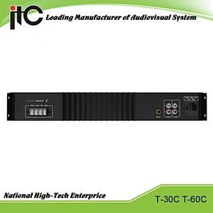 ITC T-30C Series Economical 30W 60W Support 2 Line and 2 Mic Input PA System Integrated Amplifier