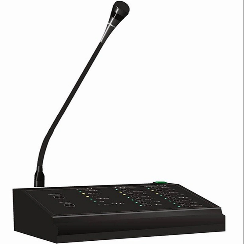 8 Zone Selection Fire Alarm Remote Paging Microphone