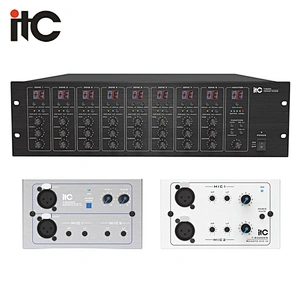 ITC T-8000 Series Remote Audio Source Selector with Mic Input