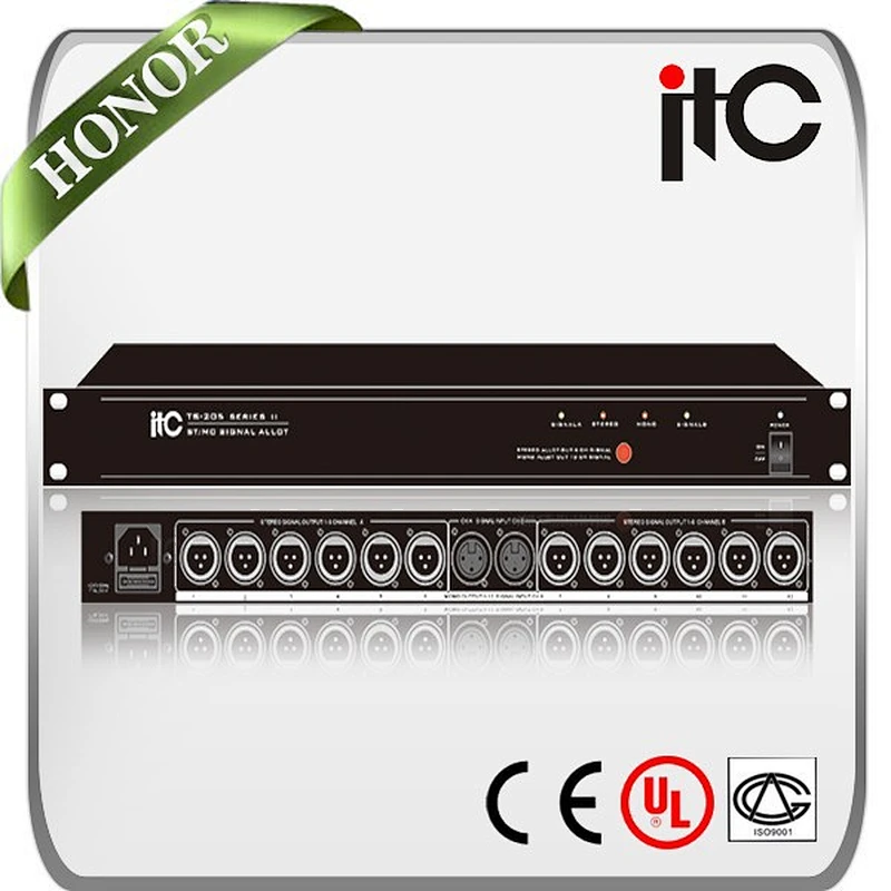 ITC TS-205 2 Channel 1 in 6 out Hifi Stereo Audio Distributor