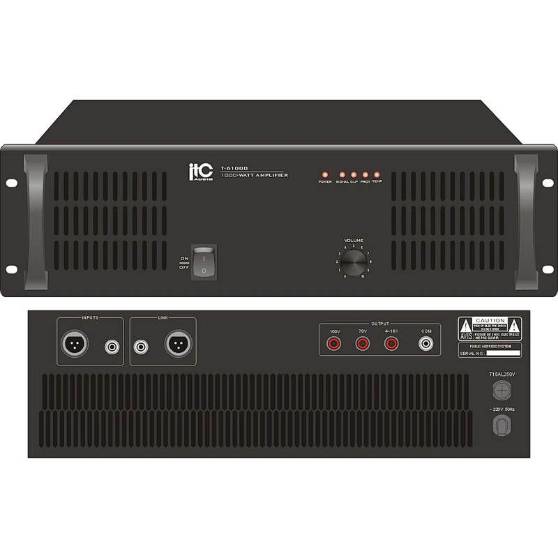1 Channel Public Address 1000W Professional Power Amplifier