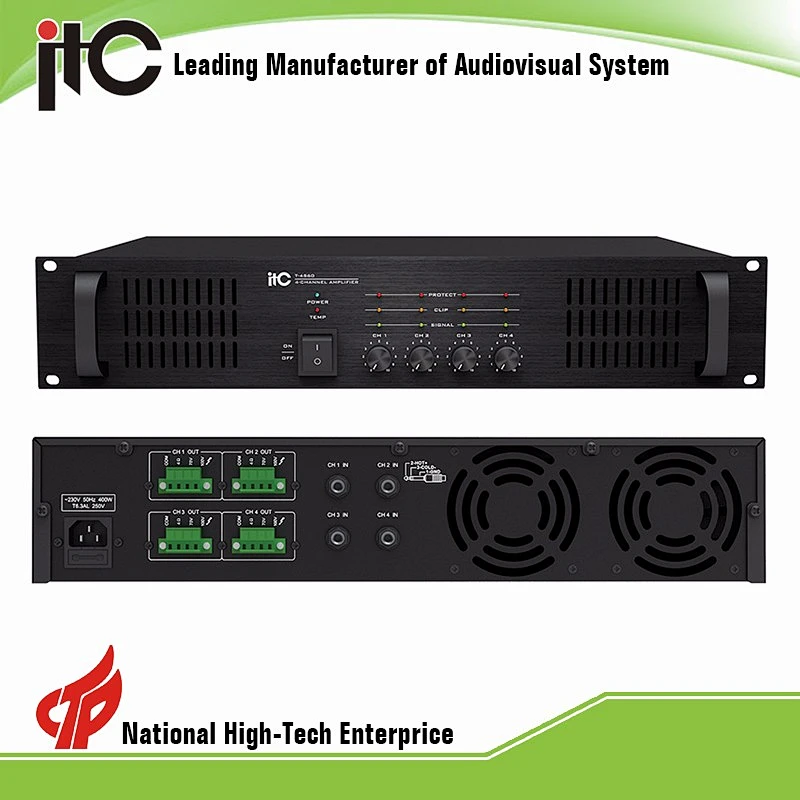 ITC T-4S60 Series 60W 120W 240W PA System 4 Channel Amplifiers