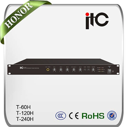 T-60H 60W High Efficiency Mixer Amplifier For Background Music Broadcast
