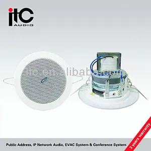 ITC T-103G School Broadcast Aluminum 1.5W/3W/6W Ceiling Speaker
