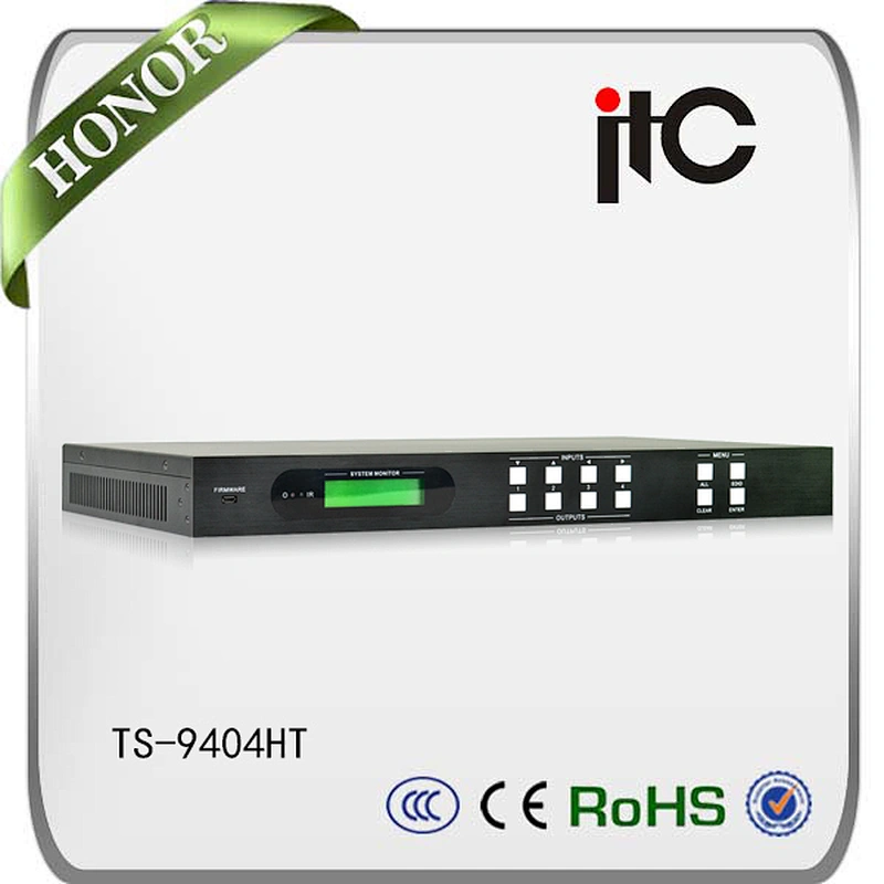 4K HDBase 4x4 Audio Video Matrix Switcher