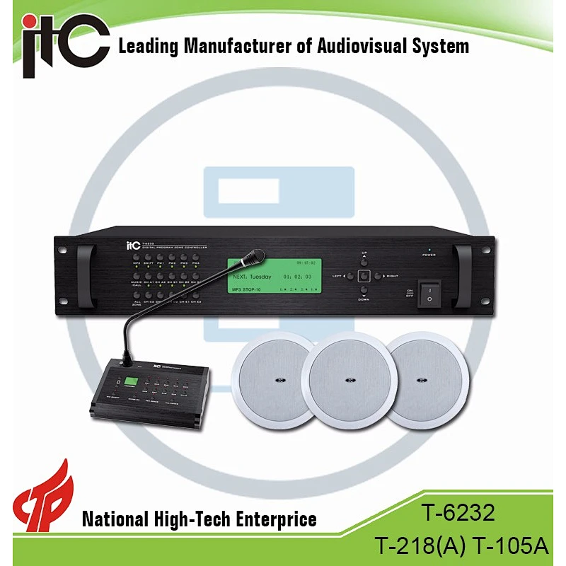 ITC T-6223(A) PA System Used Fire Signal Collector Voice Alarm Public Address Fire Alarm System