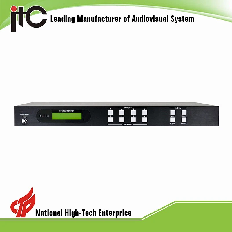TS-9404HT Technology Powerful Function Integrated HDBase Video Audio Matrix Switcher