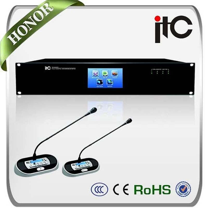 ITC TS-0200M Top Rated Full Digital Desktop Conference Microphone System