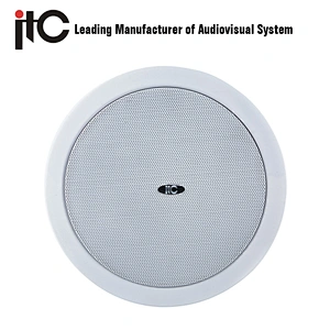 ITC T-105L New Arrival 6W 6 inch Spring Clip Commercial Audio System 70V Ceiling Speakers