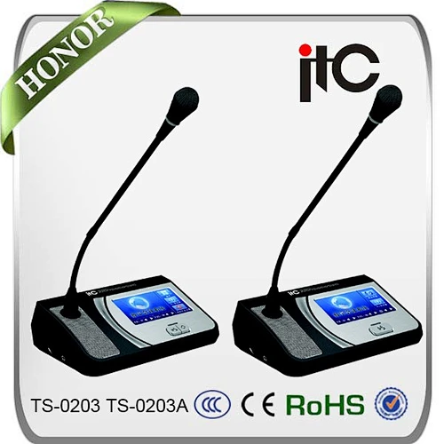 IC Card Attendance Voting Chairman Unit Hand By Hand Conference Microphone