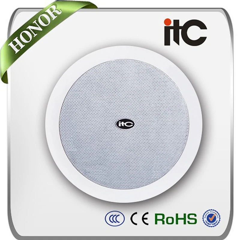 ITC T-208A Best Sale 30W Flush Mount ABS 8 inch Coaxial In Ceiling Speaker